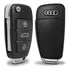 Carcaça Da Chave Canivete Audi A1 A3 A4 A5 Q7 Q3 Q5