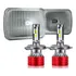 Carcaça De Farol Quadrado De 7 Polegadas + Faróis Led