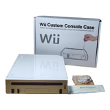 Carcaça Para Wii Com Parafusos Pézinhos E Adesivos Nova