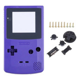 Carcaça Roxo  botões Parafusos Compatível Game Boy Color Gbc