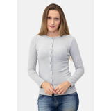 Cardiga Feminino Malha Trico