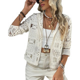 Cardigan Casaquinho Renda