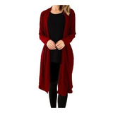 Cardigan Feminino Canelado Kimono