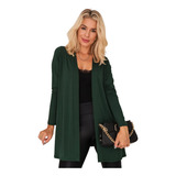 Cardigan Feminino Casaco Manga