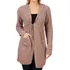 Cardigan Feminino Trico La Capuz Bolso Blusas Femininas