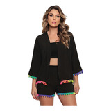Cardigan Kimono Bata Pom