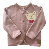 Cardigan Menina Gatinha Com