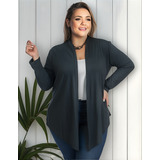 Cardigan Plus Size Blusa