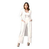 Cardigan Sobretudo Alongado Comprido