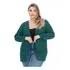 Cardigans Casaco Plus Size Blusa Tricot Maxi Trança -050