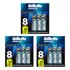 Carga Barbeador Mach3 Tradicional Com 8un   Kit C  3un