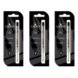 Carga Crown Parker Refil Caneta Esfero Preto Ca14007a C 3 Un