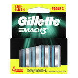 Carga Gillette Mach3 Regular Com 4un   Pague 3 Leve 4