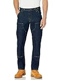 Carhartt Calça Jeans Masculina Resistente E Flexível Com Ajuste Folgado E Frente Dupla, Frete, 30w / 34l