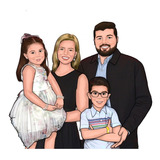 Caricatura Digitial Profissionais Coloridas
