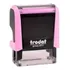 Carimbo Automático Trodat 4911 Personalizado C/ Seus Dados Tinta Preta Exterior Rosa Pastel