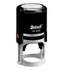 Carimbo Datador Automático Redondo 30mm Cor Preto Cor Da Tinta Preta, Vermelho E Azul Cor Do Exterior Preto E Cinza