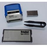 Carimbo Trodat 4911 Typo   Trodat 5911 Tinta Preta Exterior Azul