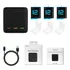 Carregador + 3 Baterias Para Gopro Hero 9 10 11 12 Telesin