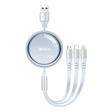 Carregador 3x1 Retratil Com