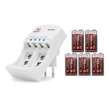 Carregador 5 Baterias 9v