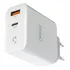Carregador 65w Duplo Usb & Usb-c Pd Power Gan Duo Geonav Cor Branco