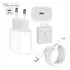 Carregador Apple Fonte Usbc Turbo Compatível Com iPhone 11 12 13 Pro Max iPad iPod Cor Branco