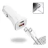 Carregador Automotivo + Cabo Para iPhone 16 E 15 Tipo C 20w