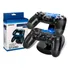 Carregador Básico Para Controladores Ps4, Carregamento Duplo Com Luz Led
