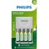 Carregador C  4 Pilhas Philips Recarregaveis Aa 2450mah
