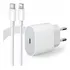 Carregador Cabo E Fonte Plug Usb C 20w Turbo Compatível iPhone