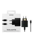 Carregador + Cabo Tipo C 45w Turbo Galaxy S22 S22+ S22 Ultra Cor Preto