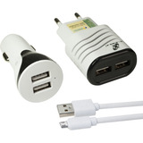 Carregador Celular 3x1 Veicular