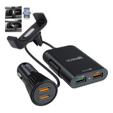 Carregador Celular Carro Tomada Usb Veicular 4 Saída Usb 72w