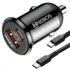 Carregador Celular Veicular Turbo 38w Saída Usb-c Cabo Tipo