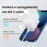 Carregador Compatível Com Apple Carregador Rapido Carregador Homologado Pela Anatel Carregador Fast Fonte Usb-c 20w Turbo Compatível Com iPhone 11 12 13 14 Pro Max iPad iPod Cor Branco Vtr Eletronics