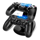 Carregador De Controle Compatível Ps4 Duplo Suporte Vertical