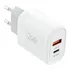Carregador De Parede Turbo I2go 1 Usb c 20w   1 Usb a 18w Cor Branco