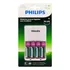 Carregador De Pilhas Philips Com 4 Pilhas Aa De 2450mah