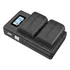 Carregador Duplo Bateria Lp-e6 Lcd Display Powerbank