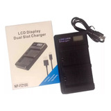 Carregador Duplo Digital Para Bat-eria Sony Np-fz100 + Cabo