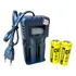 Carregador Duplo Lcd + 2 Baterias 26650 8800mah 4,2v Jws