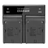 Carregador Duplo P/ Bateria De Led Np-f550 F570 Np-f970 Nfe