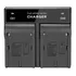 Carregador Duplo P/ Bateria De Led Np-f550 F570 Np-f970 Nfe