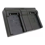 Carregador Duplo P/ Bateria De Led Np-f550 F570 Np-f970 Sony