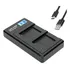 Carregador Duplo Usb Para Bateria Sony Np-fz100 (bivolt) Cor Preto