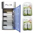 Carregador Flex Com 4 Pilhas D Grande 4500 Universal Fx C06