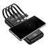 Carregador Indução 10000mah Portátil Power Bank 4em1 Bateria