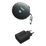 Carregador Indução Wireless Invisivel 10w Com Fonte 3 0a