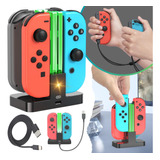 Carregador Joy con Base Suporte Para Nintendo Switch Com Led